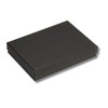 5 1/4" x 3 3/4" Matte Black cotton filled boxes - G53F