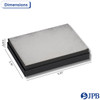 5 1/4" x 3 3/4" Matte Black cotton filled boxes - G53F