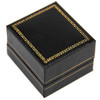 Economy Classic leatherette Black Ring Box - CB800B