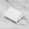 3 1/8" x 2 1/8" Matte white cotton filled boxes - G32WM
