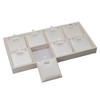Pendant display tray with ivory brushed leatherette - DZ945