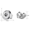 Earring backs 925 Sterling Silver 4mm - EB504