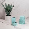 Light blue ring box with magnetic lid - 24300-LB