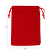 Quality drawstring pouches 3 1/2" x 4 1/2" - P804RD