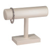 Bracelet display with ivory brushed leatherette, Round - DZ915