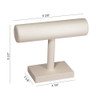 Bracelet display with ivory brushed leatherette, Round - DZ915