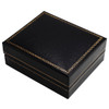 Classic leatherette black Pendant Box - CB21B