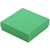 3 1/2" x 3 1/2" x 1" Teal Blue Cotton Filled Boxes - G33T