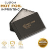 2 1/2" x 1 1/2" Matte black cotton filled  boxes - G21F