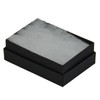 3 1/8" x 2 1/8" Matte black cotton filled boxes - G32F