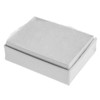 2" x 1 1/2" White swirl Cotton Filled Boxes - G11W