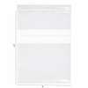 White block Plastic zip lock bags 8"x 10" - B81W
