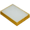 5 1/4" x 3 3/4" Gold cotton filled boxes - G53
