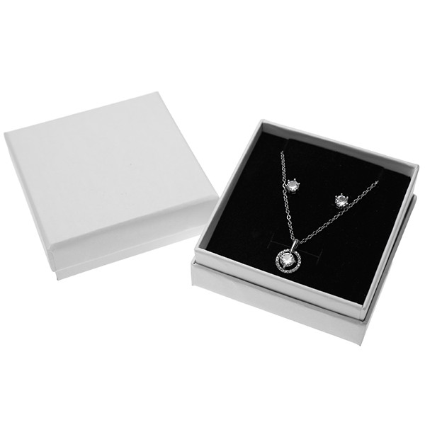 Matte White Combo box - 1933W - JPB Jewelry Box
