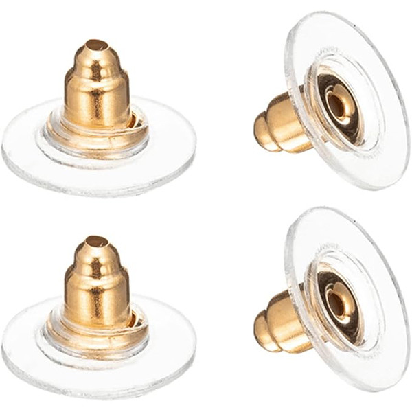 Plastic Earring Backs, gold clutch - EB127 - JPB Jewelry Box