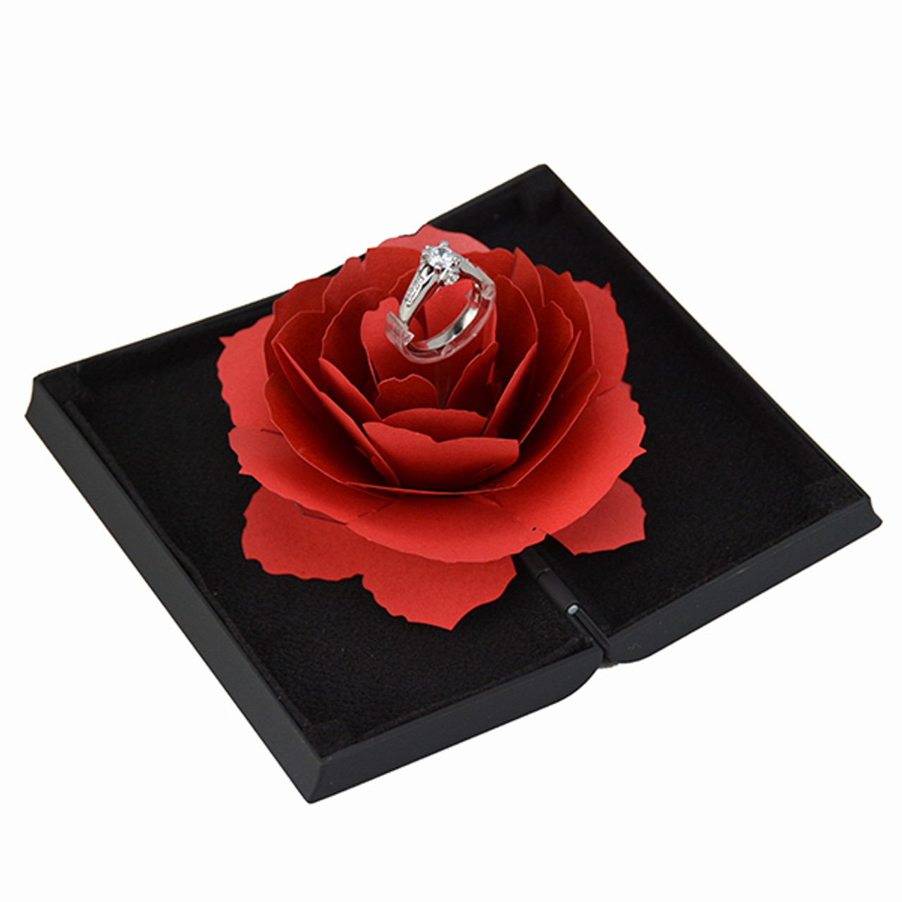 Rose shop ring box