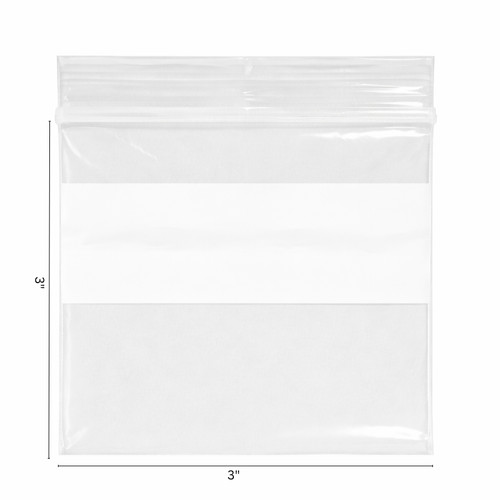 Plastic zip lock bags 3" x 3" - B33W