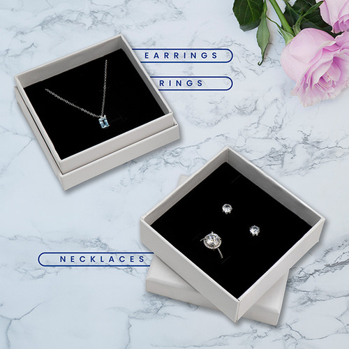Matte White Combo box - 1933W - JPB Jewelry Box