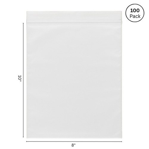 4 Mil Plastic zip lock bags 8" x 10" - B81P41