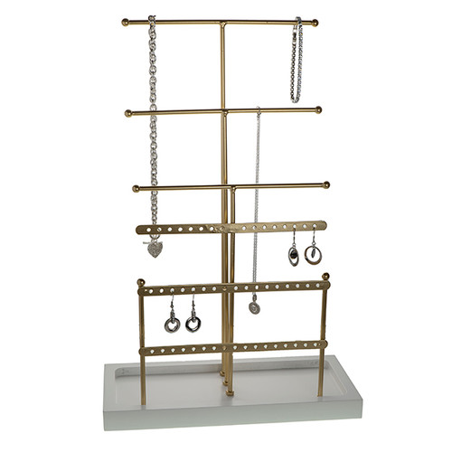 Metal necklace & earring display - SP816
