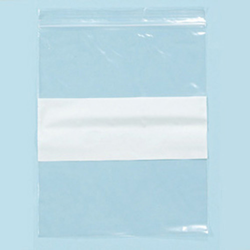 4x6 Plastic Zip Top Bags White Block (Pack of 100) | zip top bags | Only at