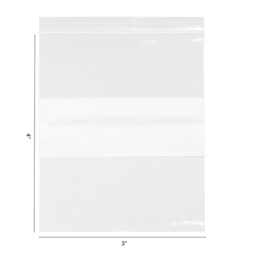 Plastic zip lock bags 3" x 4" - B34W