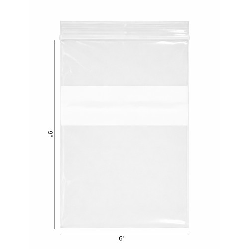 Plastic zip lock bags 6" X 9" - B69W