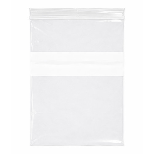 White block Plastic zip lock bags 8
