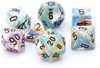 Chessex Dice - Festive Vibrant/Brown 7 Piece Polyhedral Dice Set