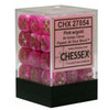 Chessex Dice - Vortex Pink/Gold 36D6 Dice Set