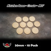 Miniature Bases - Circular - MDF - 50mm - 10 Pack