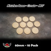 Miniature Bases - Circular - MDF - 60mm - 10 Pack