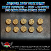 Argon Hex Pattern Base Toppers - Fits 25mm Bases - 24mm Actual - MDF - 10 Pack