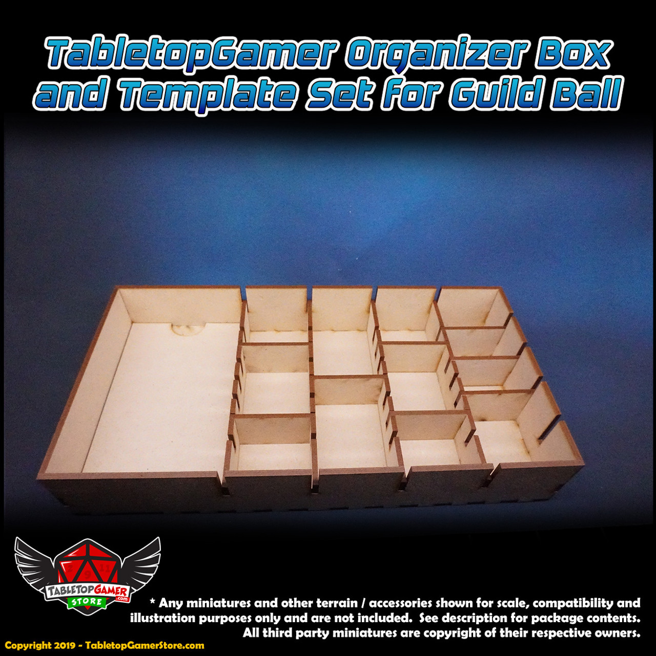 TabletopGamer Organizer Box and Template Set for Guild Ball