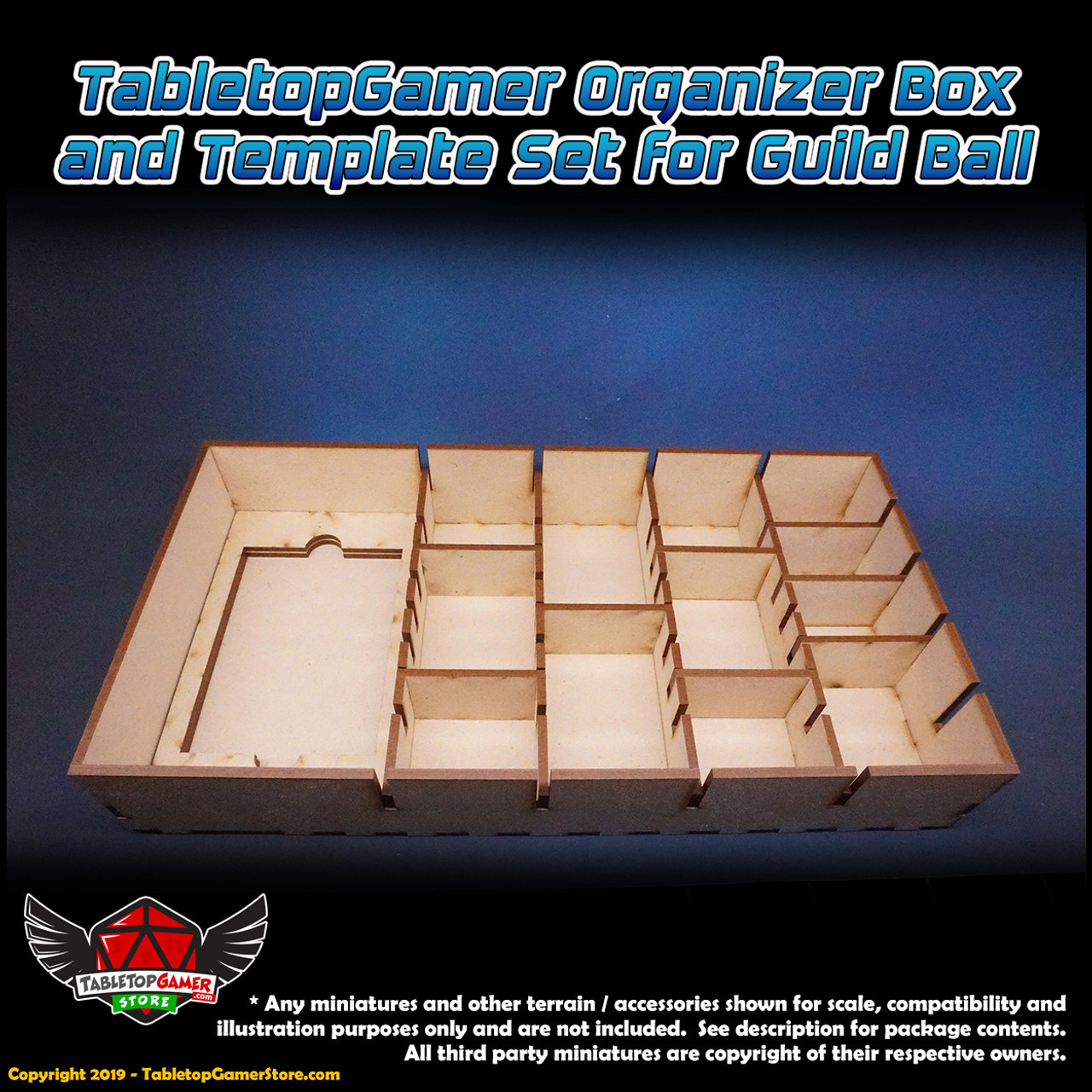 TabletopGamer Organizer Box and Template Set for Guild Ball