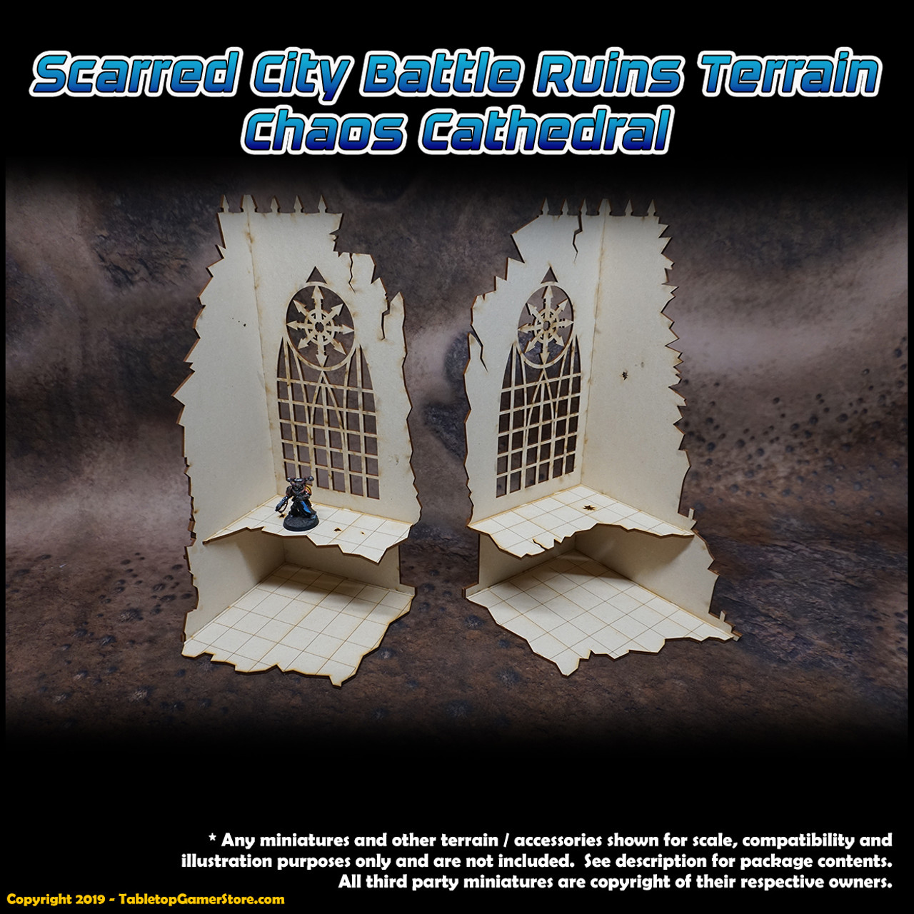 Scarred City Battle Ruins Terrain - Chaos Cathedral