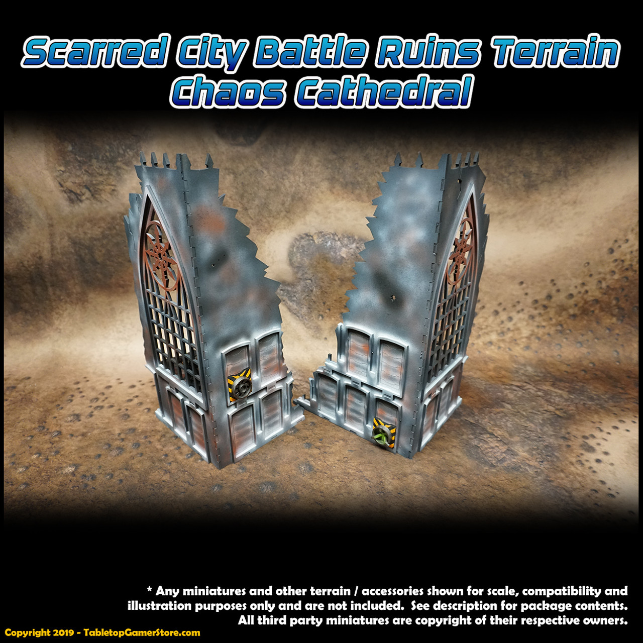 Scarred City Battle Ruins Terrain - Chaos Cathedral