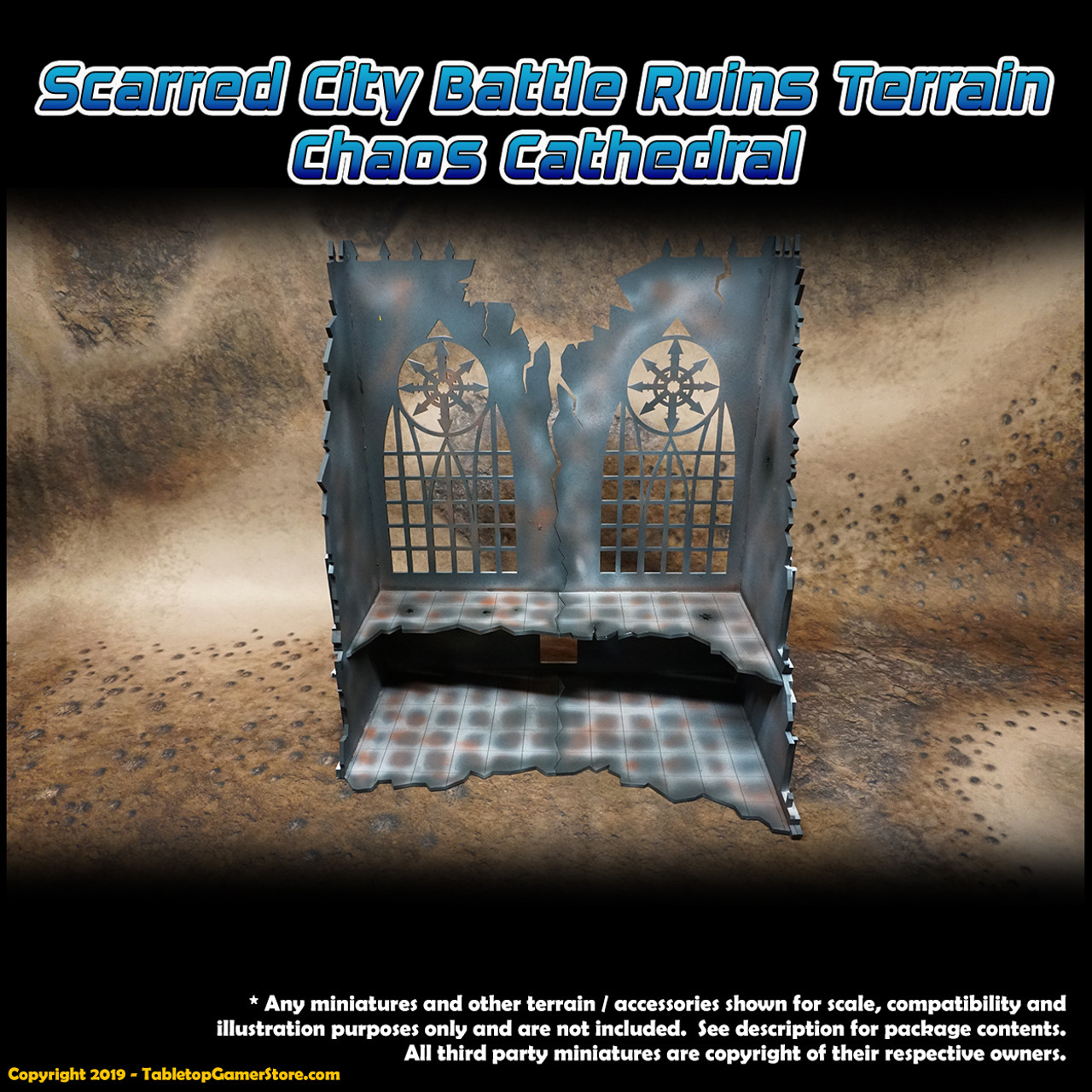 Scarred City Battle Ruins Terrain - Chaos Cathedral