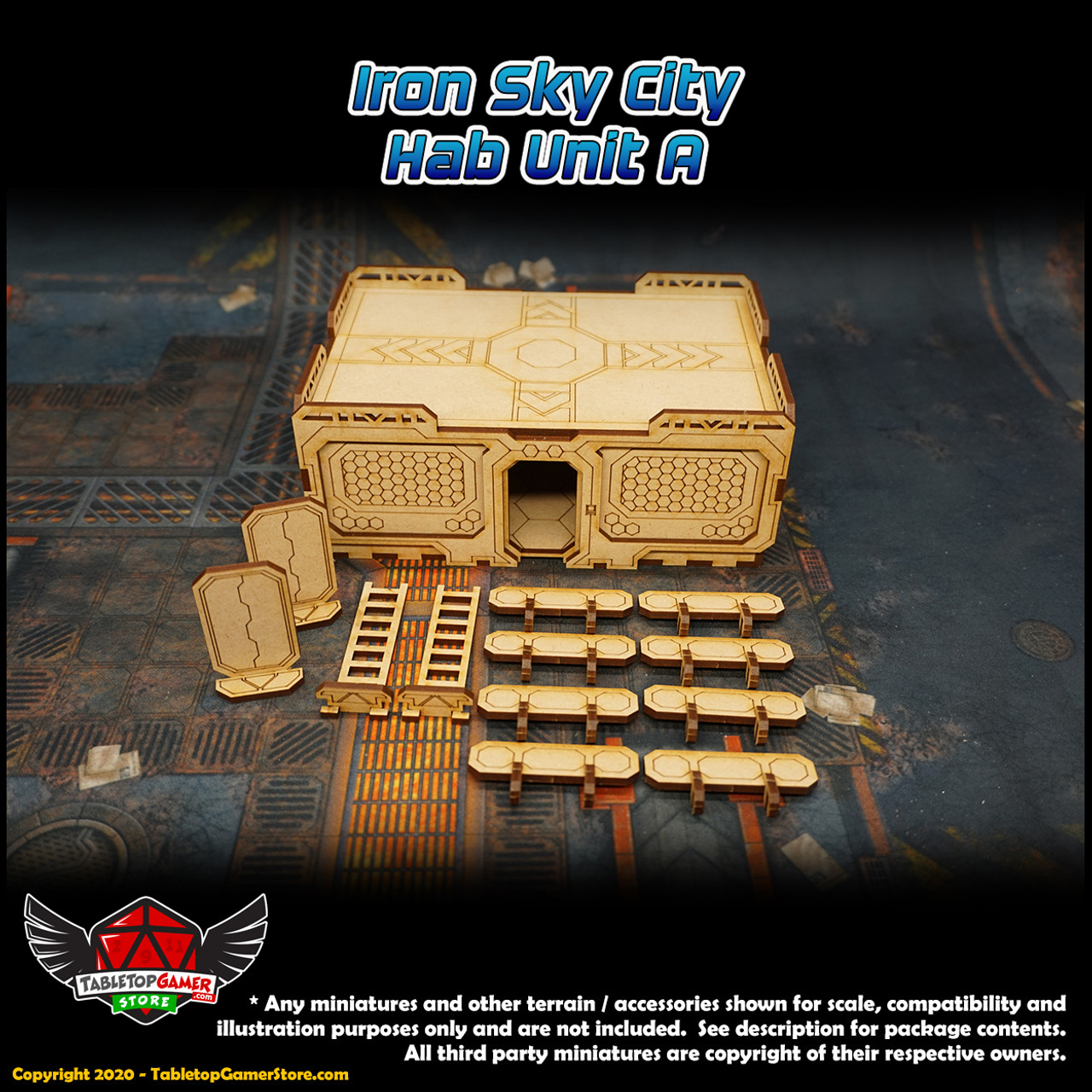 Iron Sky City Hab Unit A - 3 Pack