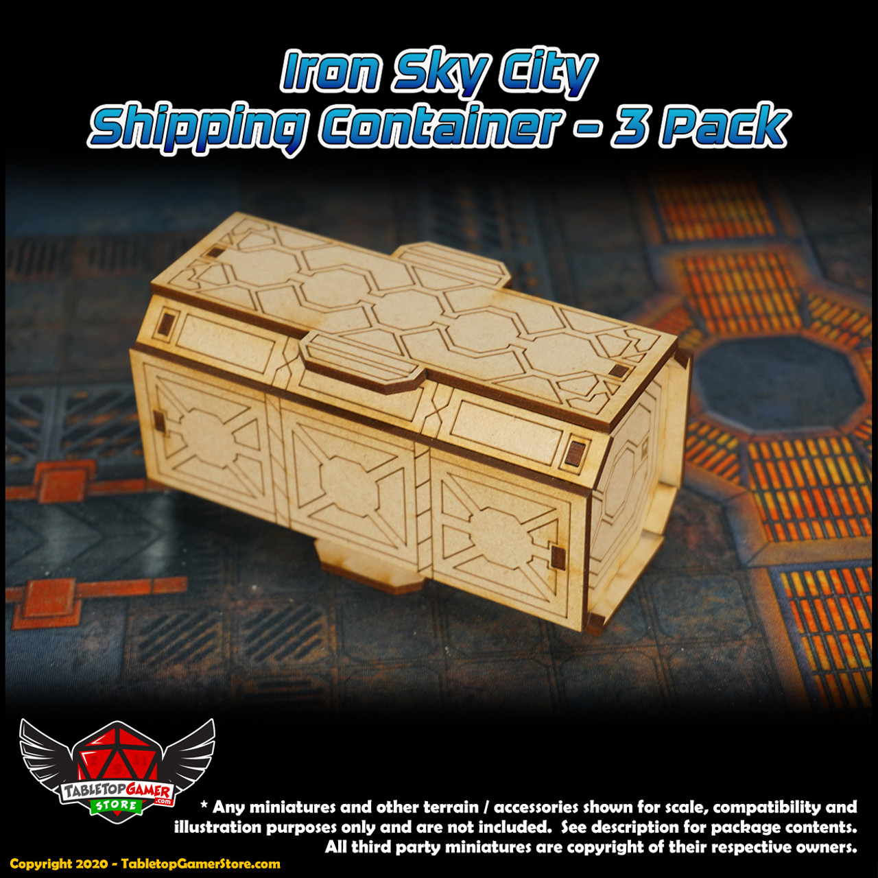 Iron Sky City Shipping Container - 3 Pack