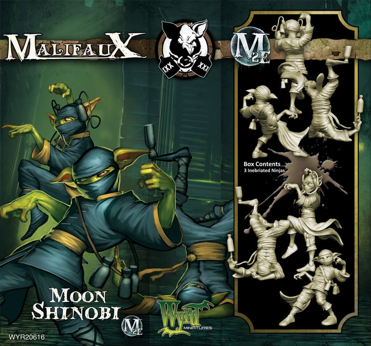 Malifaux Moon Shinobi - Bayou - M3E Upgraded