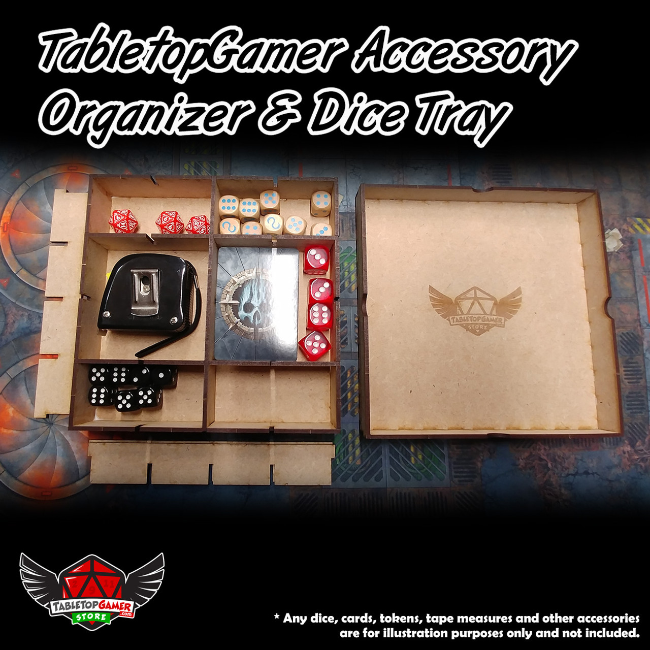 TabletopGamer Accessory Organizer & Dice Tray - TabletopGamerStore