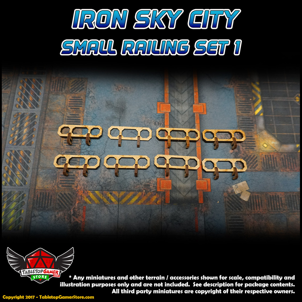 Iron Sky City Small Railing Set A