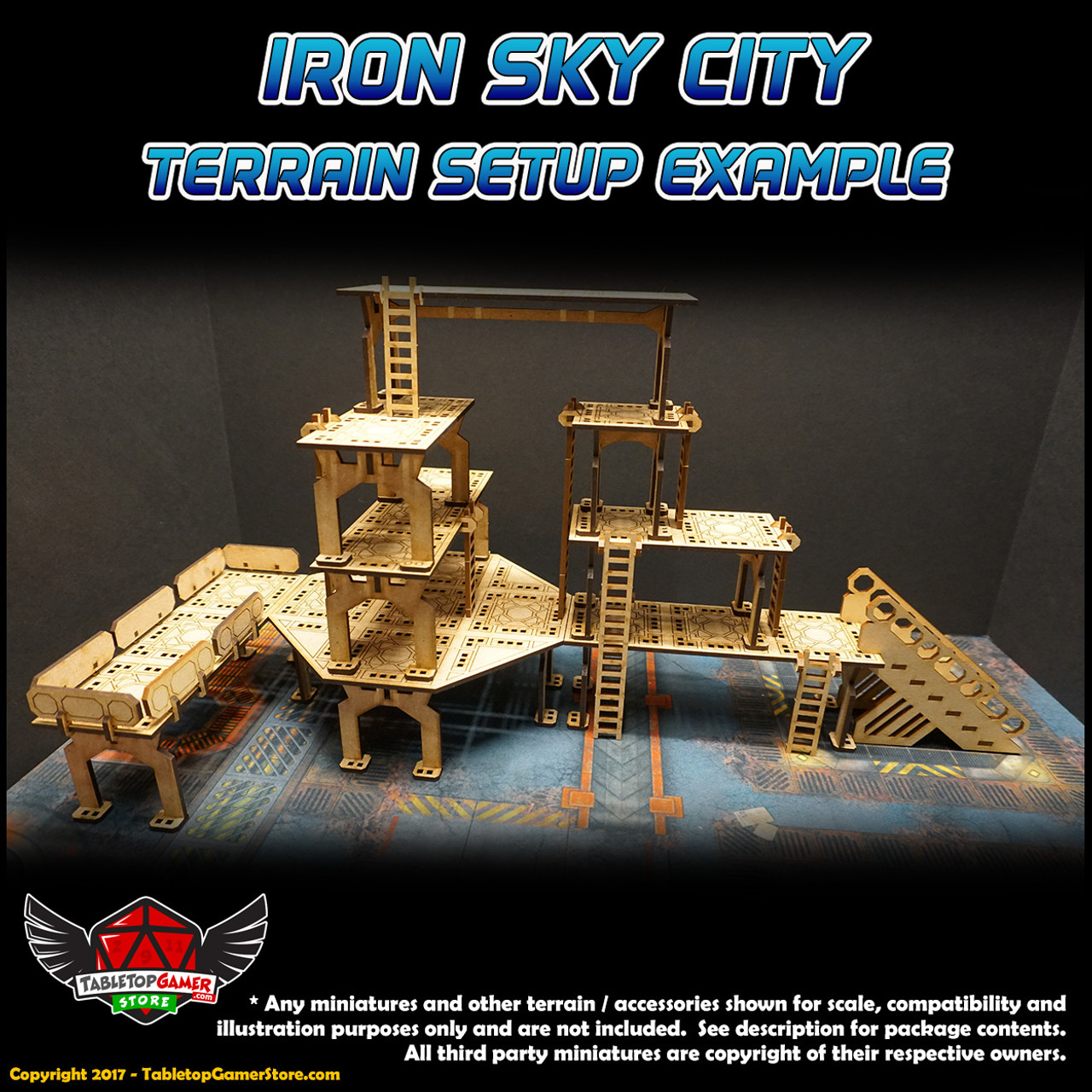 Iron Sky City Long Ladders Set