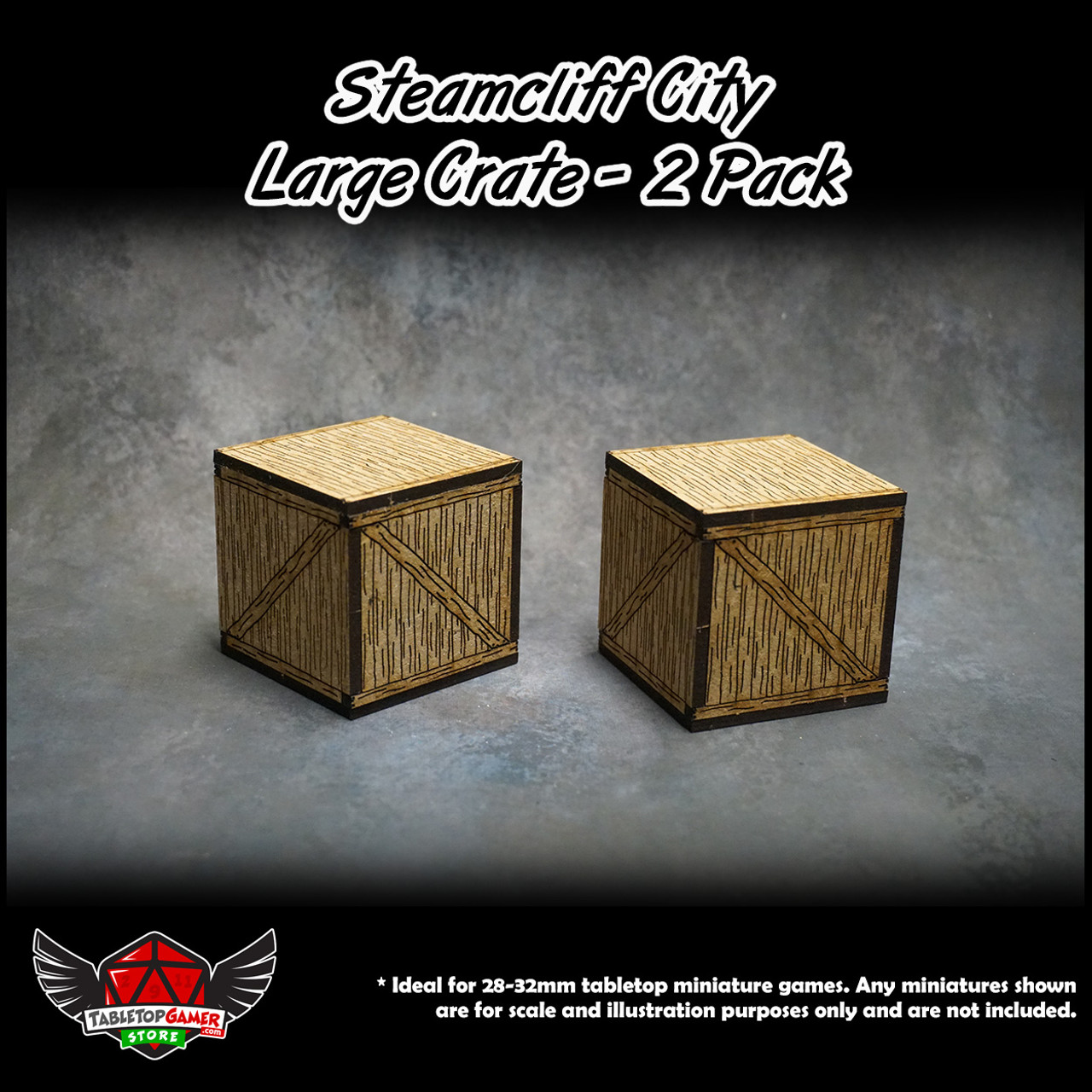 Steamcliff City Large Crate Set - 2 Pack