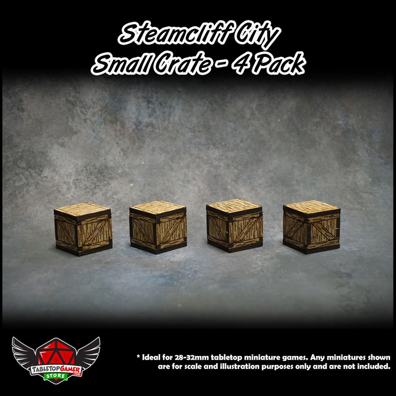 Steamcliff City Small Crate Set - 4 Pack