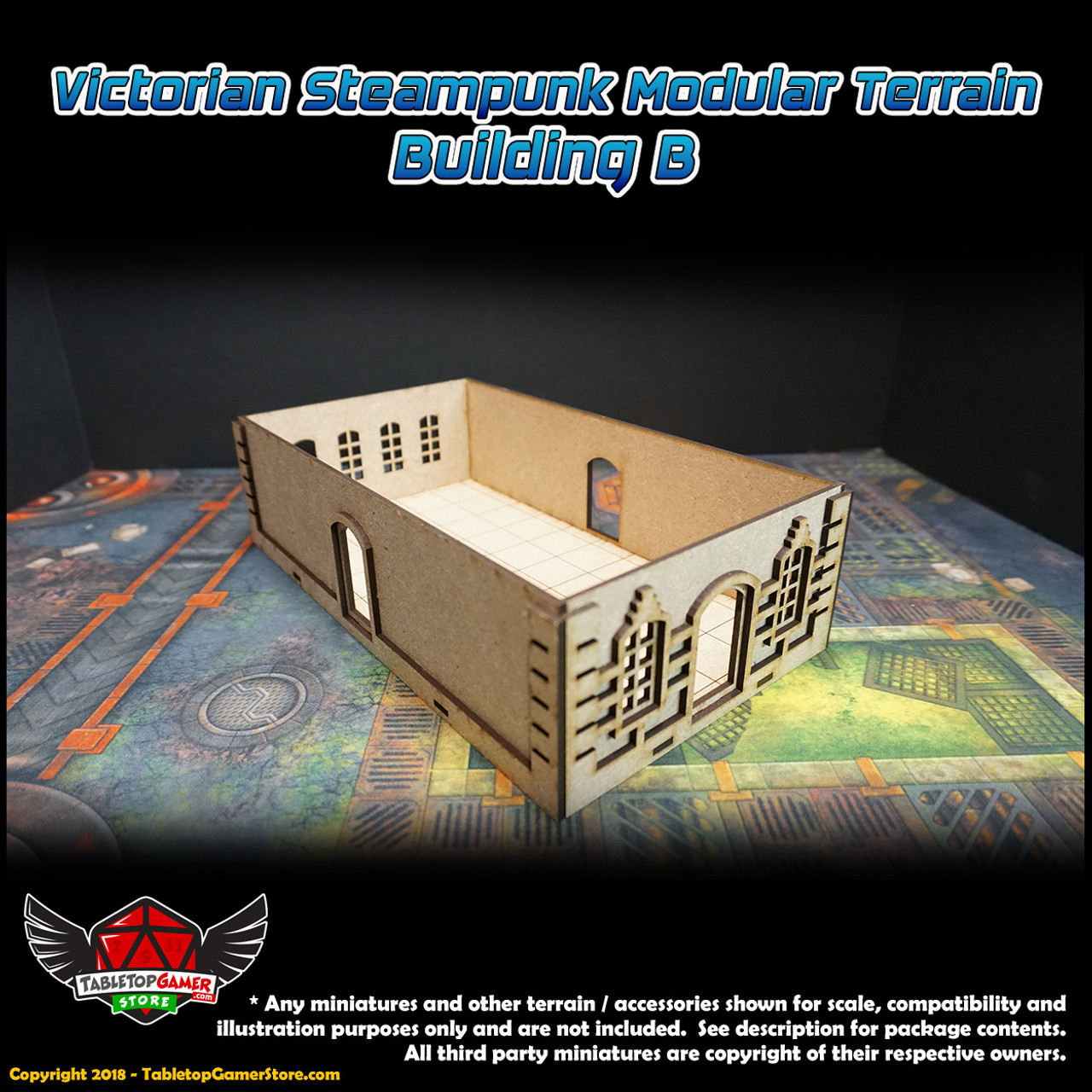 Victorian Steampunk Modular Terrain - Building Type B