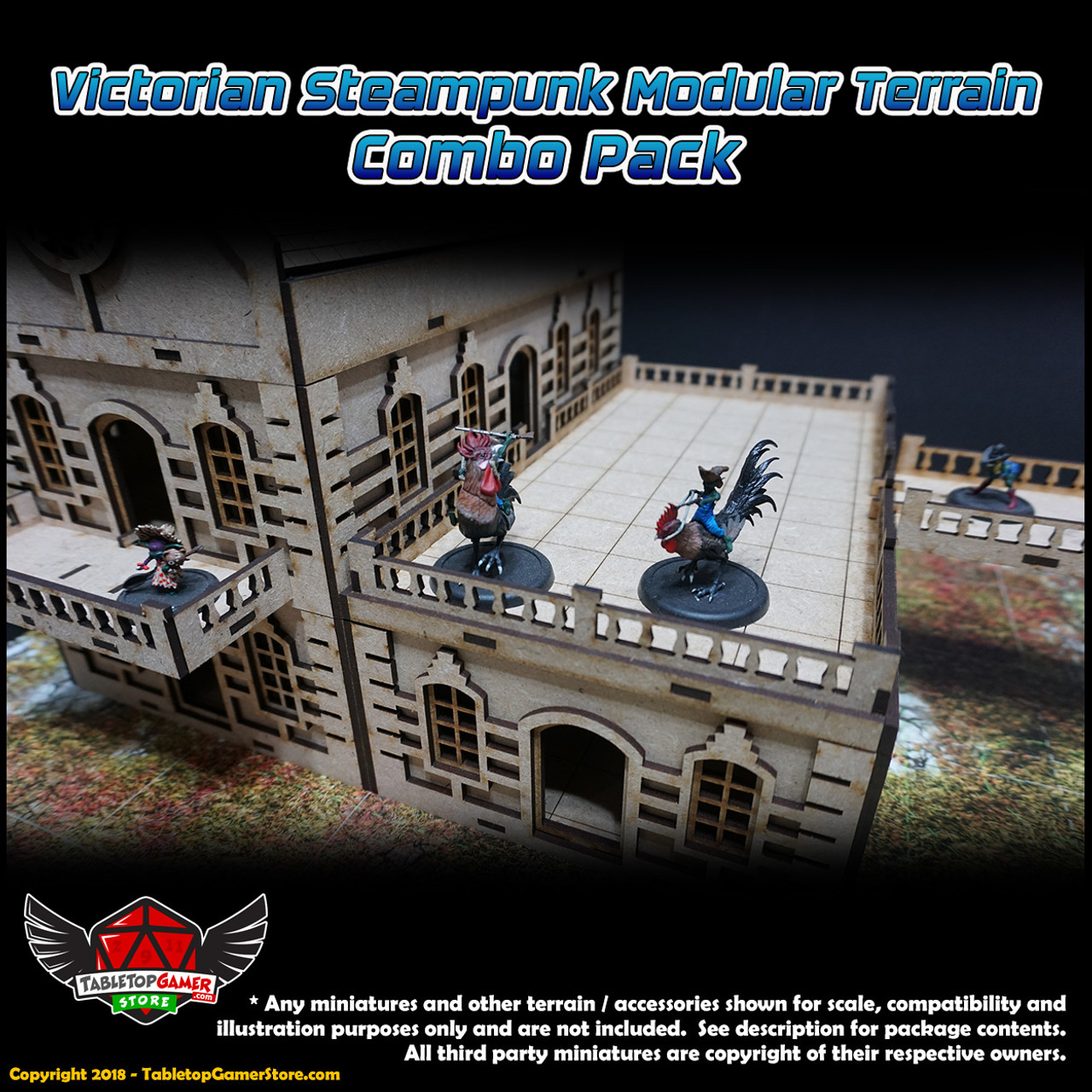 Victorian Steampunk Modular Terrain - Combo Pack