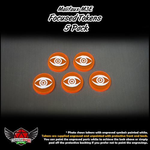 Malifaux M3E Focused Tokens - 5 Pack Malifaux M3E Focused Tokens - 5 Pack