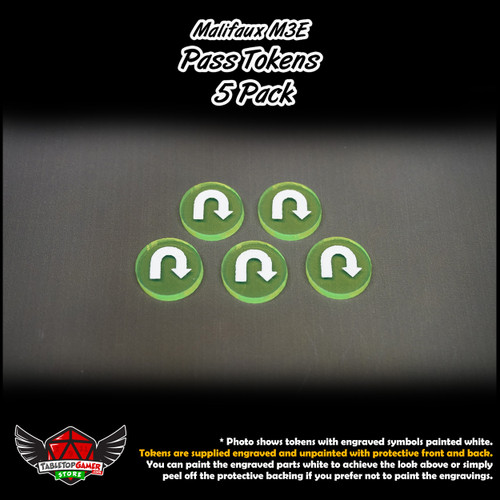 Malifaux M3E Pass Tokens - 5 Pack Malifaux M3E Pass Tokens - 5 Pack